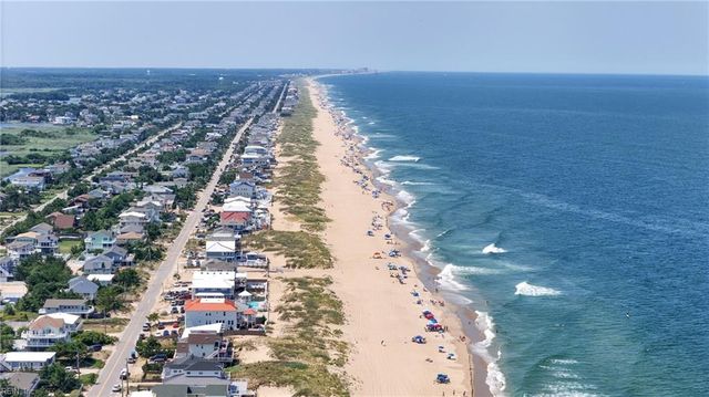 Aerial view of Sandbridge, Virginia Beach